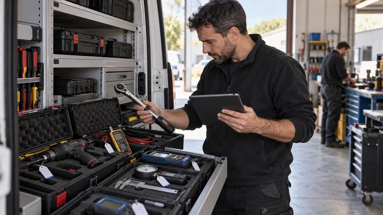 Cómo controlar herramientas y equipos de medida en un servicio técnico
